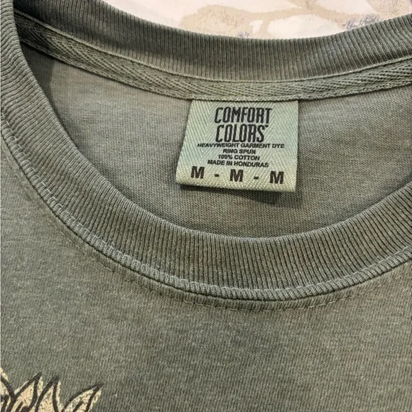 Green Graphic Tee with Pumpkin Design - Picture 3 of 3